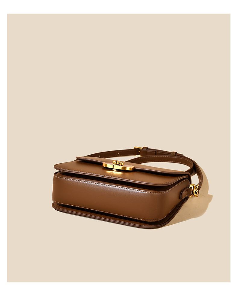Crossbody Bag Classic Womens Small Square Leather shoulder bag